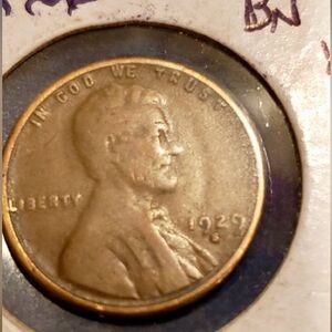 1929 s/s repunched wheat penny